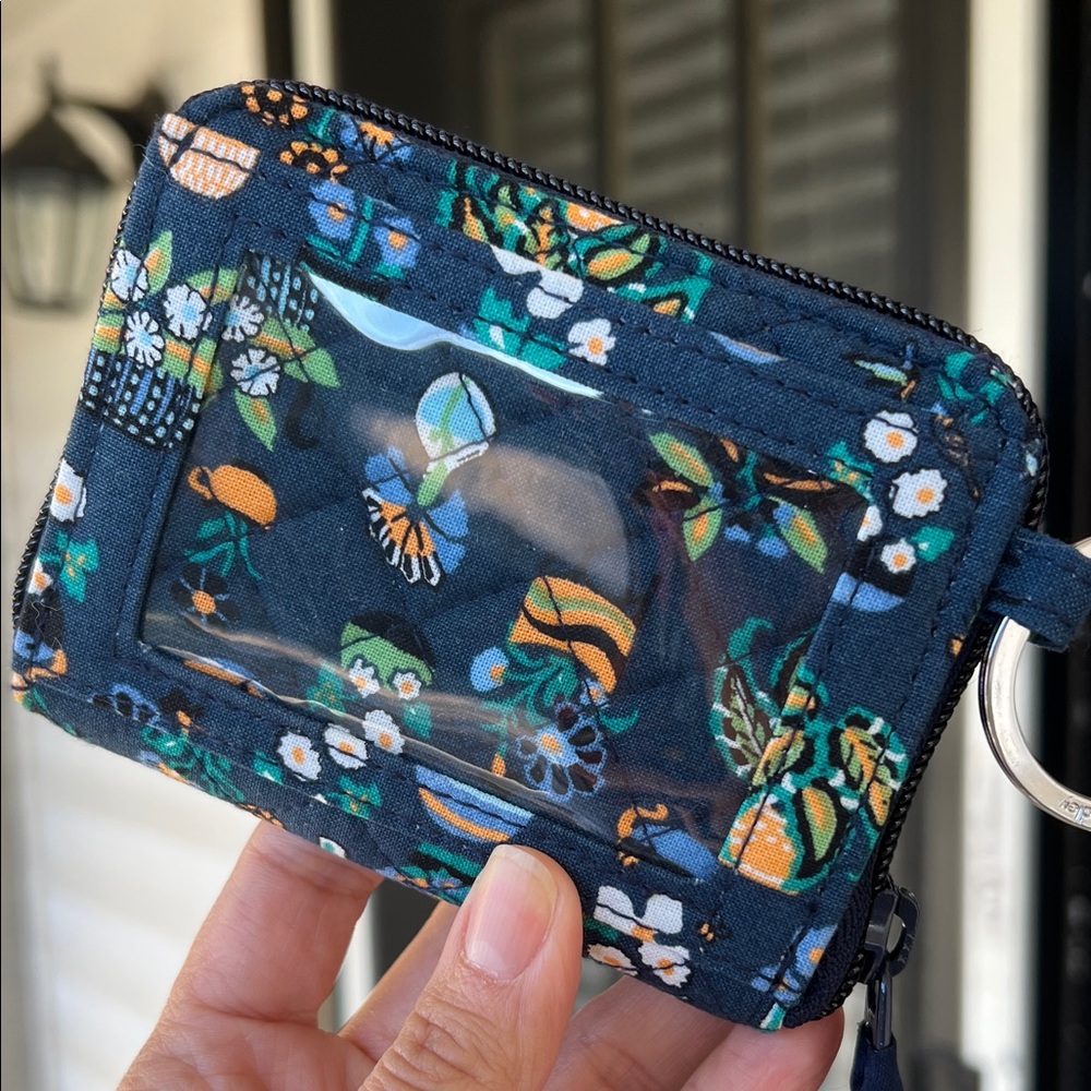 Vera Bradley Small Zip Wallet in Dreamer Paisley - Picture 2 of 5